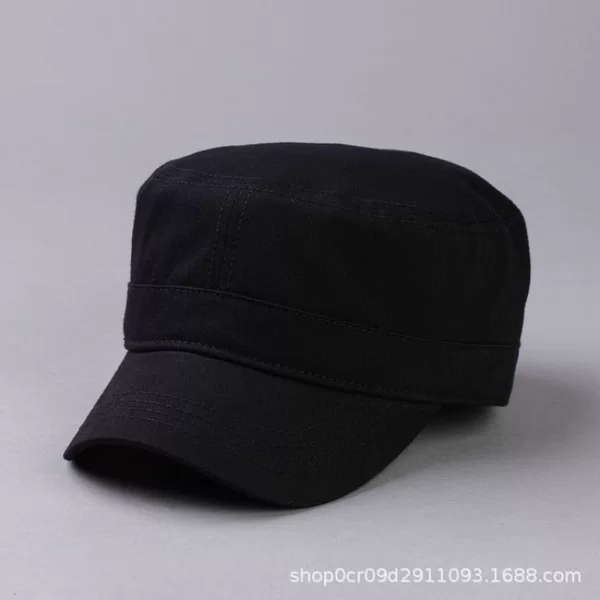 Solid Color Flat-Top Men's Hat American Version Ladder Navy Hat Fashionable Comfortable Breathable Classic Men's Hat