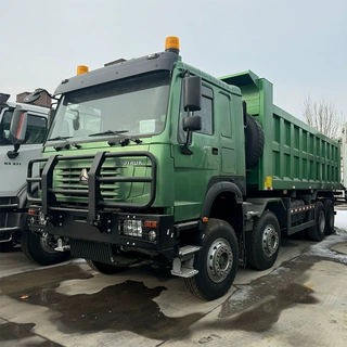 重汽豪沃前四后八自卸车定制双桥渣土运输车371马力矿用工程货车