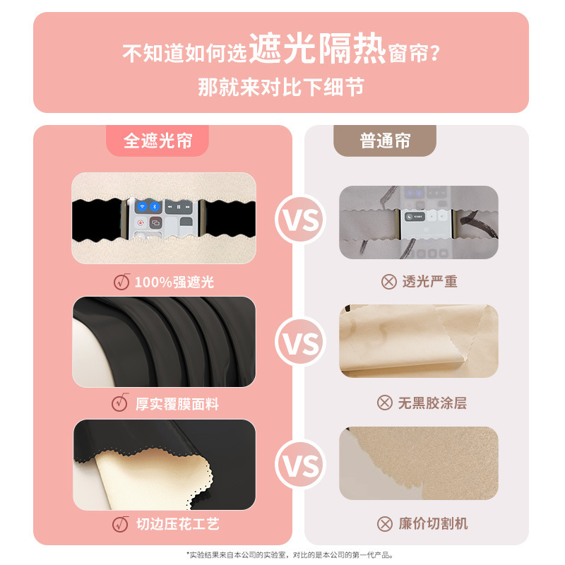免打孔安装全遮光窗帘双层带纱租房伸缩杆2025新款卧室飘窗|undefined