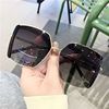 Metal sunglasses solar-powered, square glasses suitable for men and women, 2023