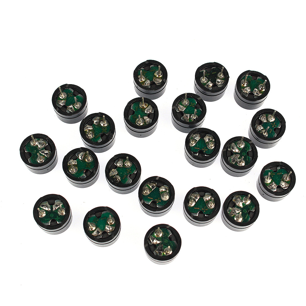 12*8.5mm无源蜂鸣器12085通用3v~12v黑色蜂鸣片20个/袋讯响器套件