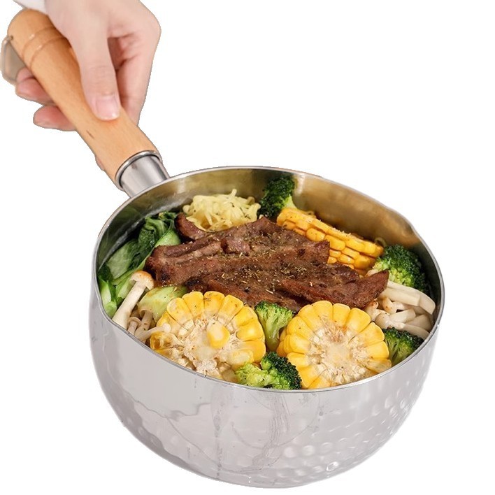 食品グレードの増粘雪平鍋 316 ステンレス鋼インスタントラーメン鍋ベビーフードサプリメント鍋一人用家庭用ノンスティック小型ミルクポット|undefined
