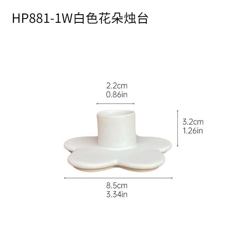 Ins candelabros de cerámica de colores de estilo nórdico Diseño creativo para el hogar Sala de estar Decoración de mesa de comedor Vela Decoración de soporte