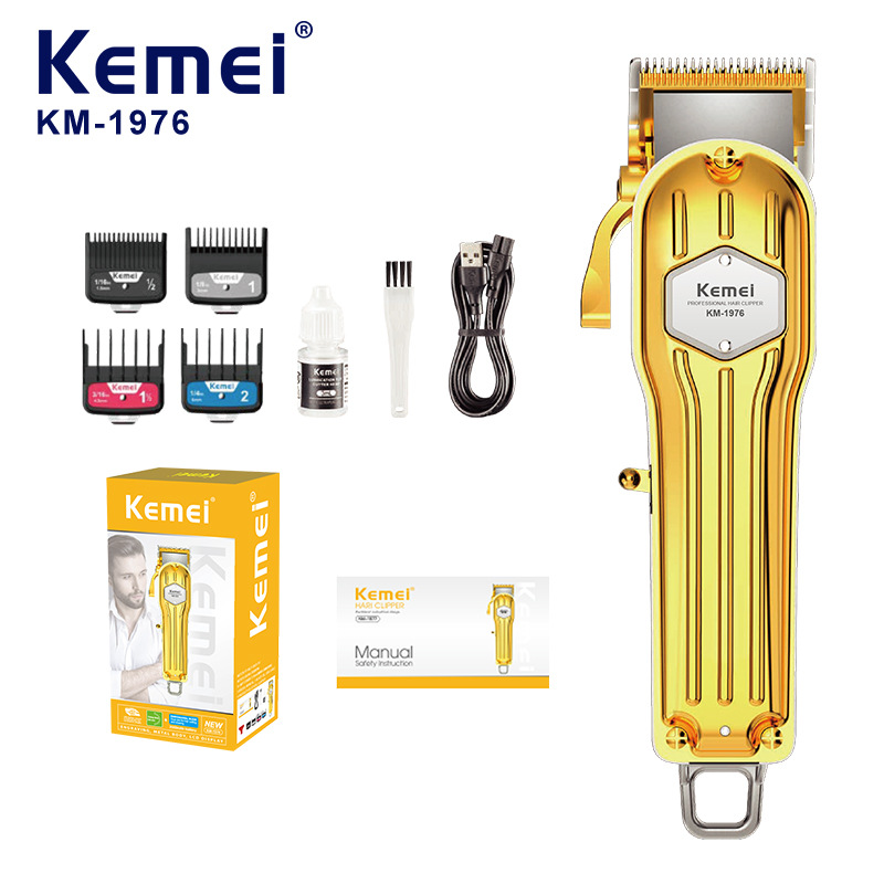 Kemei Kemei cortador de pelo doméstico KM - 1976 cortador de pelo eléctrico de metal profesional cortador de pelo de pelo