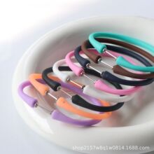 爆款彩色硅胶珍珠手环男女个性简约搭配小配饰硅胶手环厂家直供