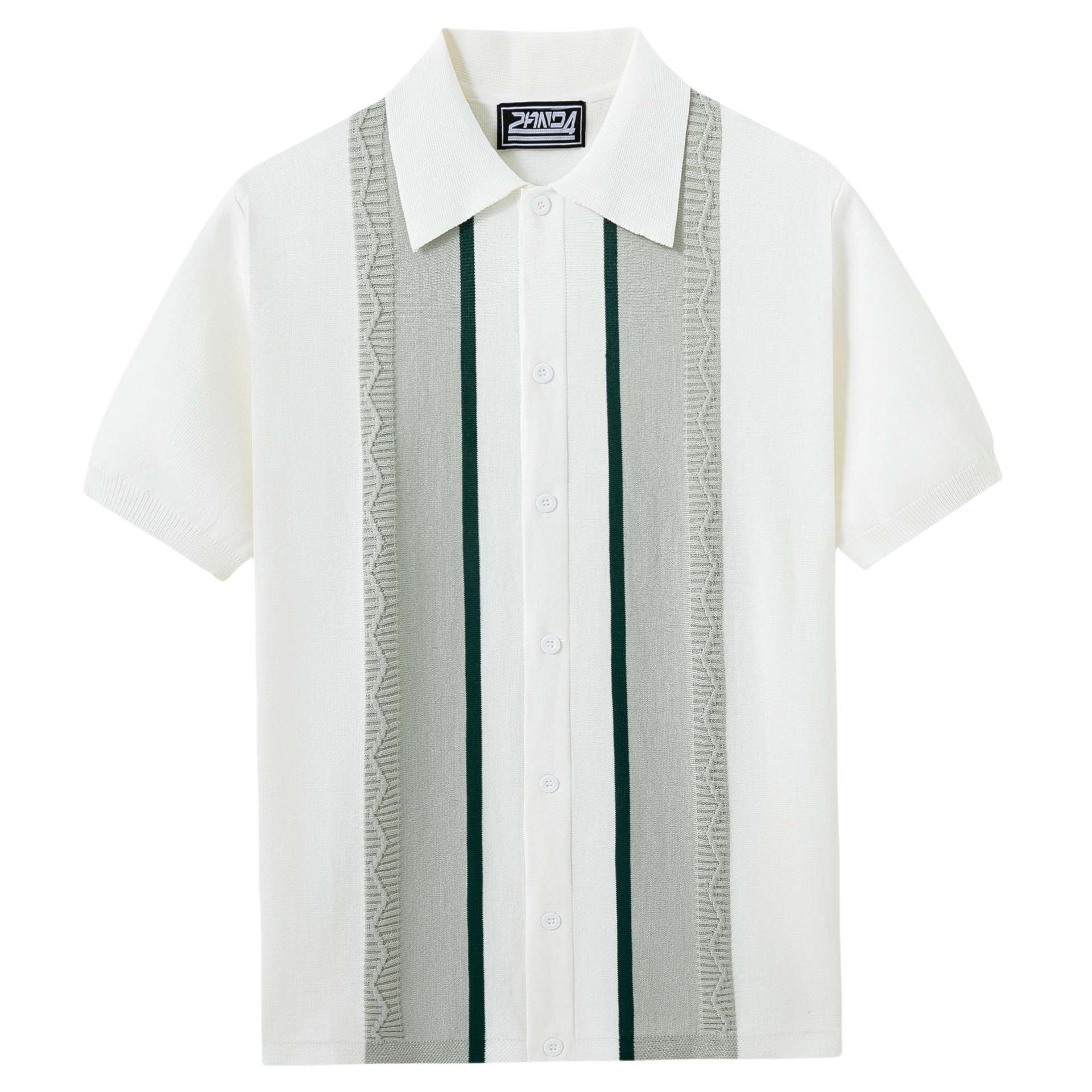 Amazon Export Men's Clothing Summer New Men's Knitwear Cool Silk Knitted Contrasting Color Polo Shirt Sy0041