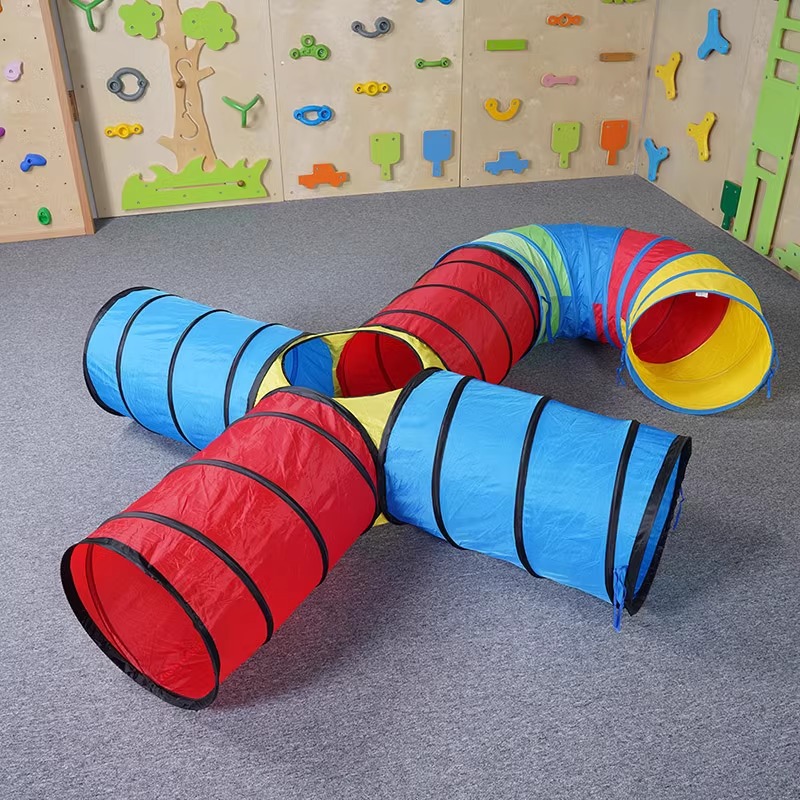 Kindergarten sol túnel de rastreo educación temprana integración inductiva equipo de entrenamiento niños al aire libre bebé juguete agujero de perforación tubo de escalada