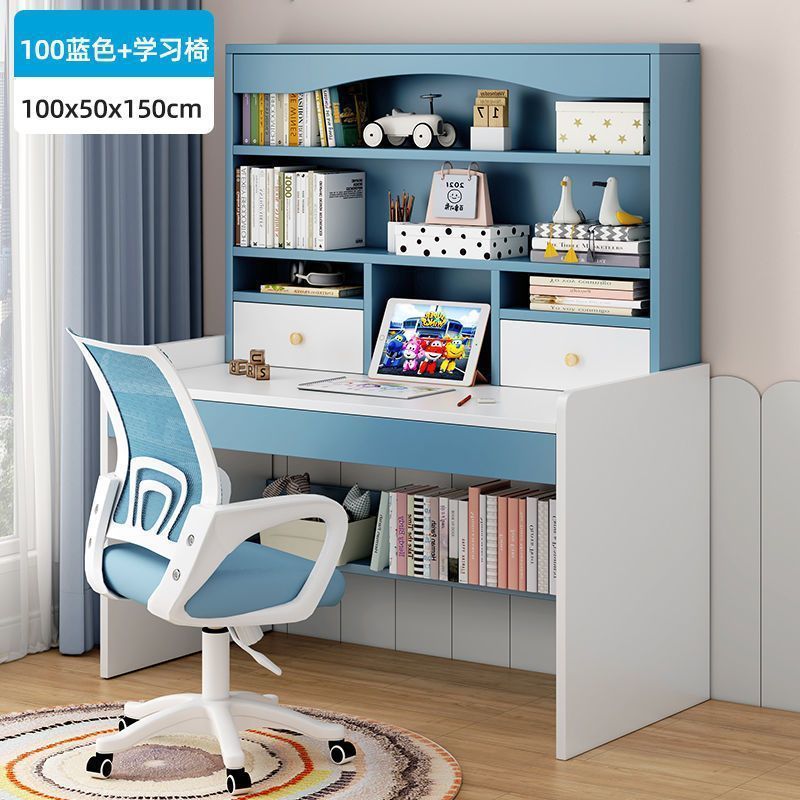 100 블루 + 학습 의자