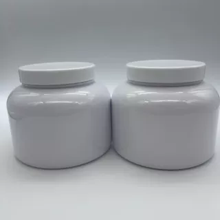 厂家供应1000ml白色食品级密封罐 蛋白粉罐 花茶罐