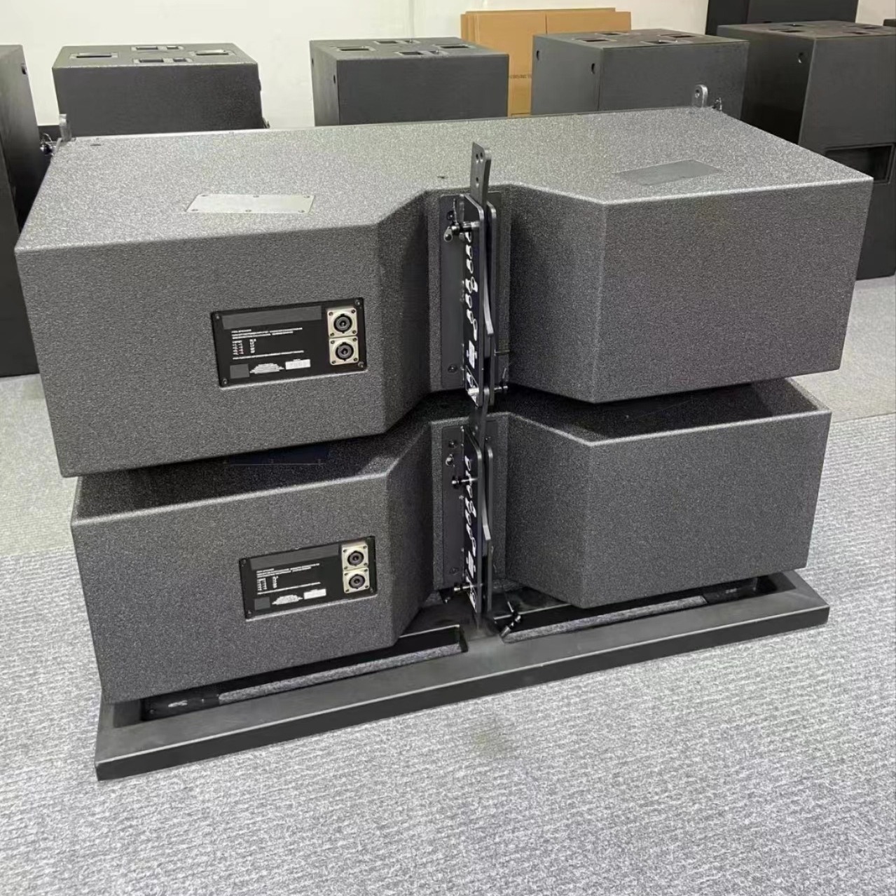 Sistema de sonido profesional para conciertos al aire libre WPL, altavoces de arreglo lineal de tres vías y doble woofer de 12 pulgadas, estéreo para conferencias