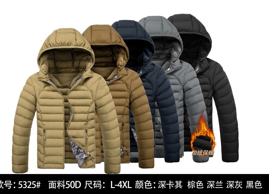 2023 transfronteriza costilla abrigo hombres forrado de lana engrosada abrigo de algodón acolchado con capucha abajo abrigo de algodón acolchado raqueta de algodón europeo y americano Comercio exterior al por mayor
