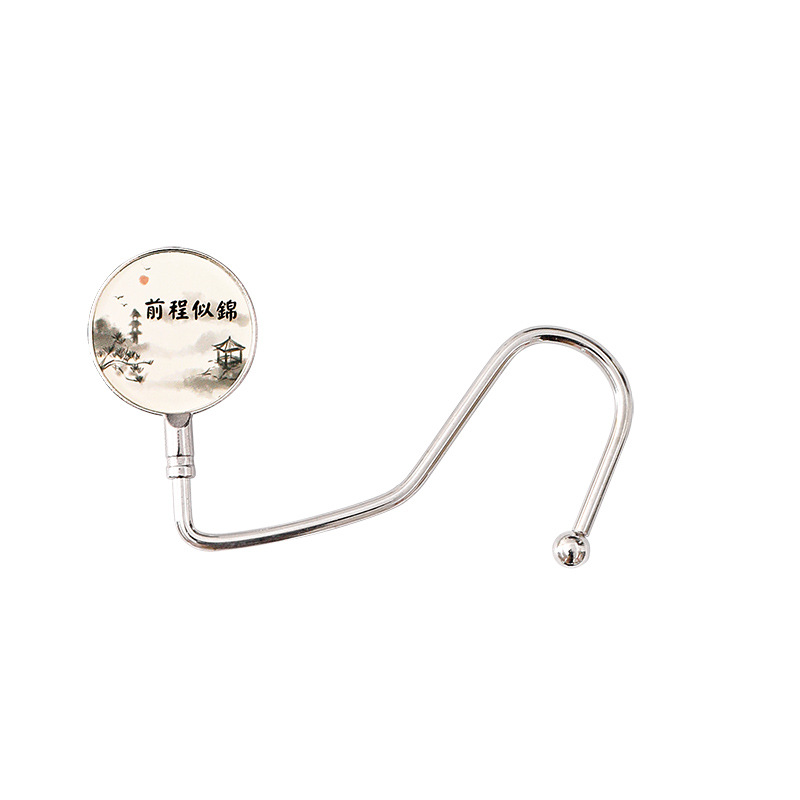 Texto antiguo creativo escritorio antiadherente gancho estudiante portátil soporte de carga portátil escritorio mochila gancho