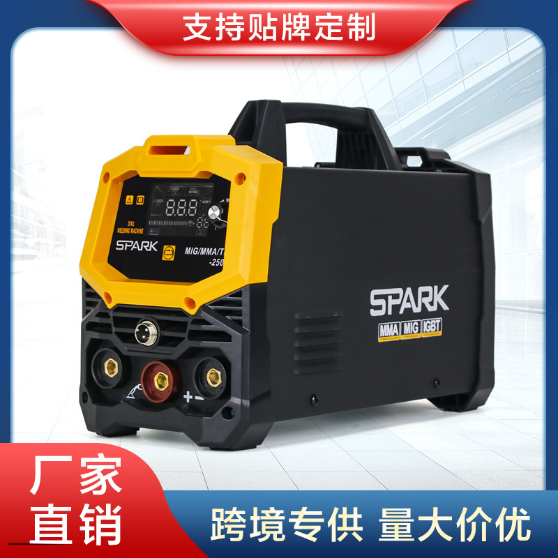 跨境搜SPARK无气二保焊机220/110V家用小型三用一体气保焊电焊机