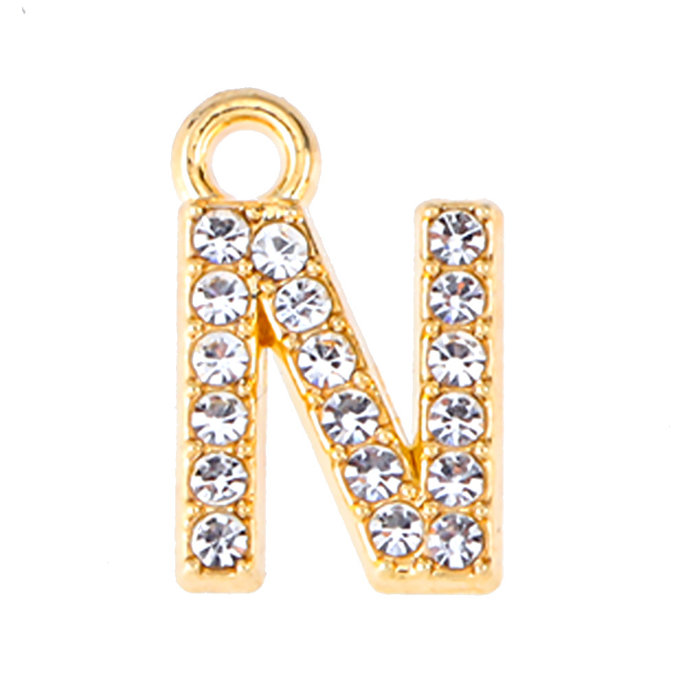 53g Weight Pendant Jewelry Making Type 13mm Jewelry Making Size Artificial Diamond Inlay Material DIY Jewelry Accessories Classification 50 PCS/Package Quantity Alloy Material Letter Pattern Plating Design Elegant, Simple Style, Streetwear Style 50 PCS/Package 13mm Alloy Artificial Diamond Letter Pendant 20