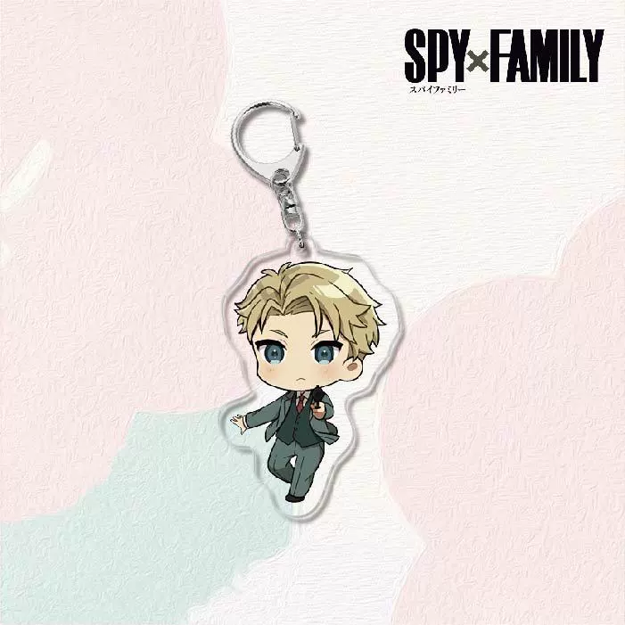 Акриловый брелок для ключей (SPY×FAMILY) — двусторонняя миниатюрная подвеска, полупрозрачная двусторонняя печать