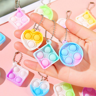 Rodent Exterminator Mini Keychain Pendant Backpack Pendant Finger Bubble Fun Stress Relief Toy Kindergarten Small Gift