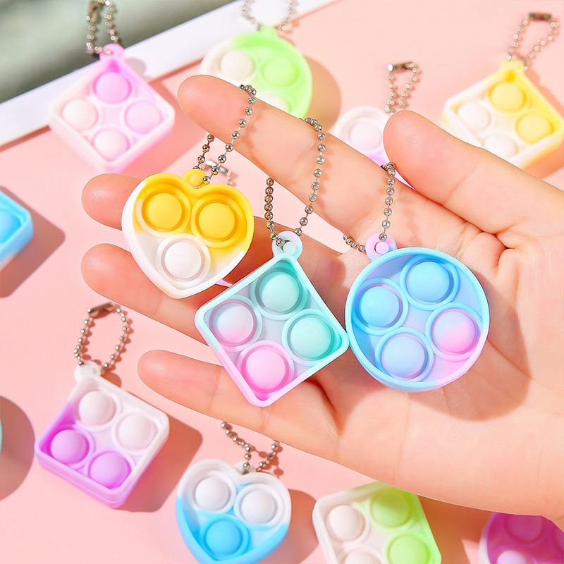 Rodent Exterminator Mini Keychain Pendant Backpack Pendant Finger Bubble Fun Stress Relief Toy Kindergarten Small Gift
