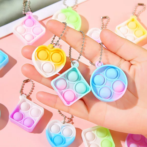 Rodent Exterminator Mini Keychain Pendant Backpack Pendant Finger Bubble Fun Stress Relief Toy Kindergarten Small Gift