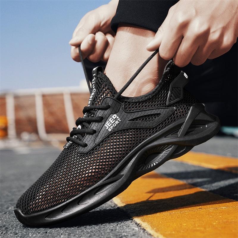 2025 tendencia de verano gran malla ventilada hueco zapatos de malla única de coco zapatos casuales antideslizantes zapatos de trabajo para hombres