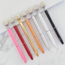创意陶泥球圆珠笔工厂批发钻石笔签字笔金属笔跨境办公礼品广告笔