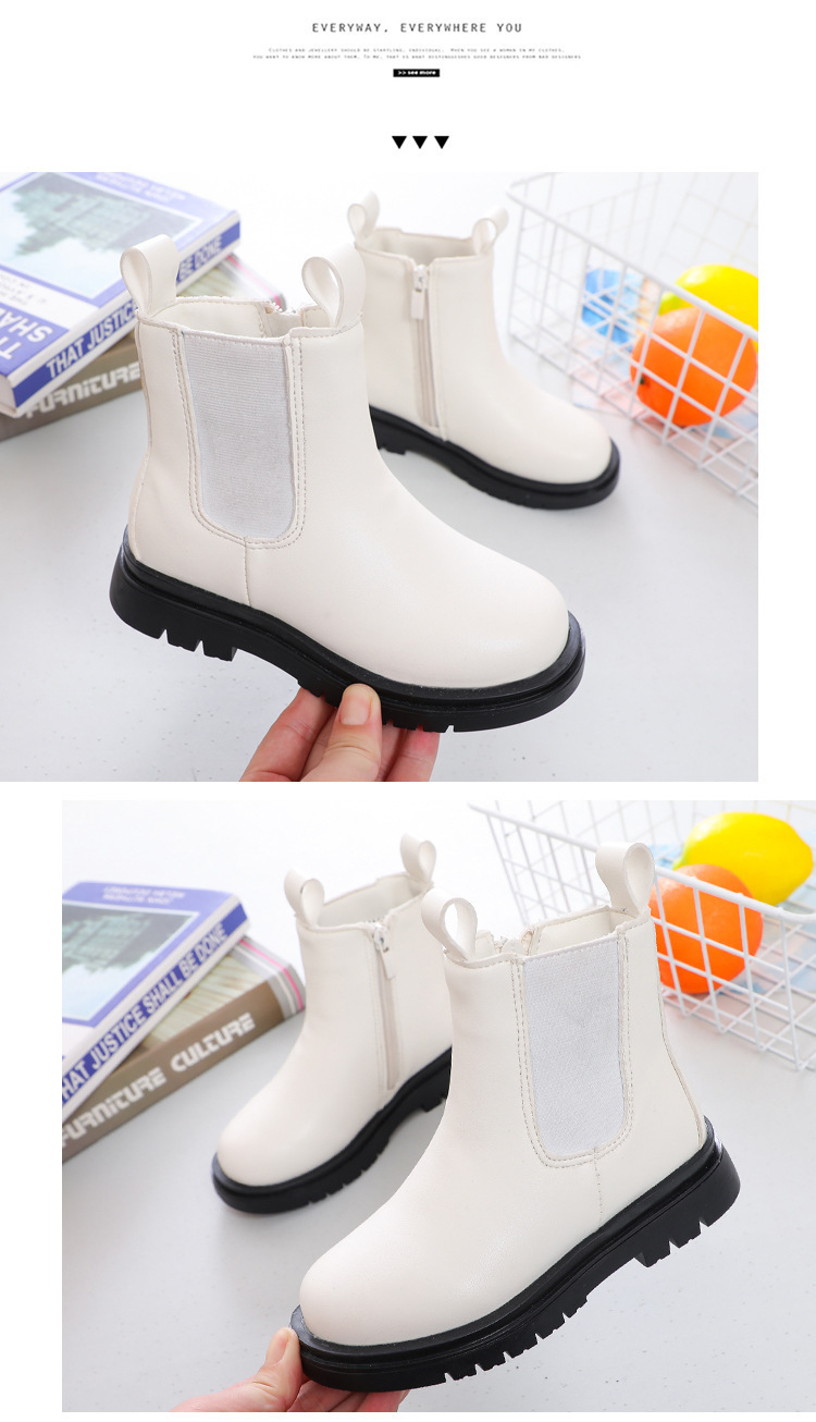 Kinderstiefel Aus Leder Für Den Herbst Und Winter Mit Weicher Sohle_voghion.com