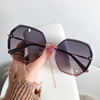 Capacious fashionable trend sunglasses, metal glasses