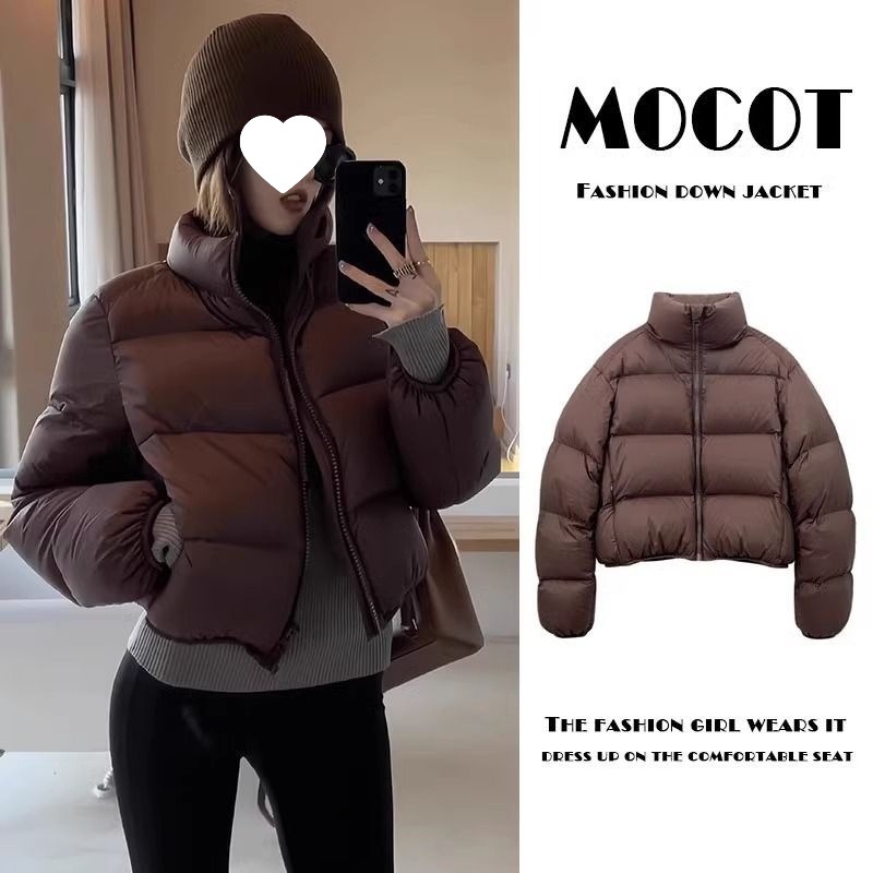Off-Season Version Kendall Jenner Style Short High-Waisted Thickened Down Jacket For Petite Women, European And American_voghion.com