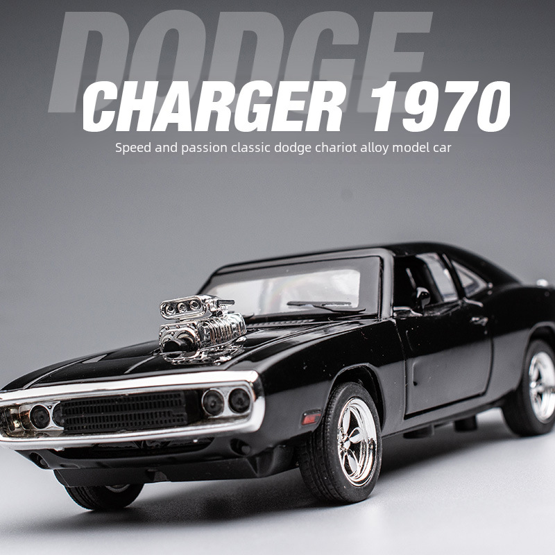 Boxed Build-A-Bear Speed ​​Fast Dodge Challenger 1:32 Alloy Car Model for Children Sports Car Model
