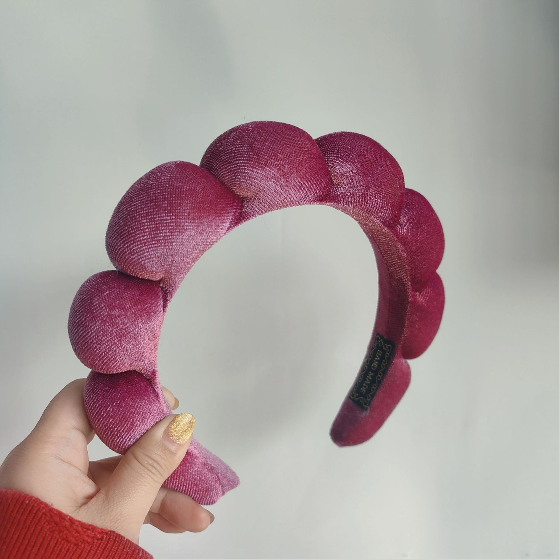 Diadema de Esponja tipo Nube de Tela para Lavado de Cara