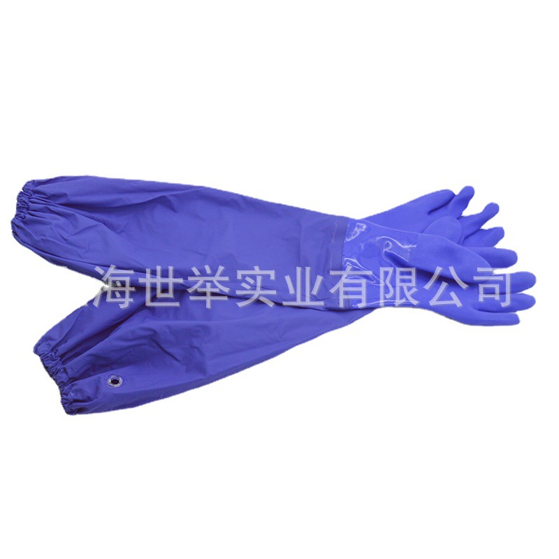 东亚806B 加长耐油PVC手套 PVC耐油手套 耐酸碱手套 工业耐油手套