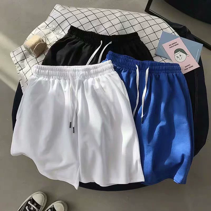Прибоeк, летние тонкие спортивные брюки для отдыха, пляжные шорты, oversize, свободный прямой силуэт