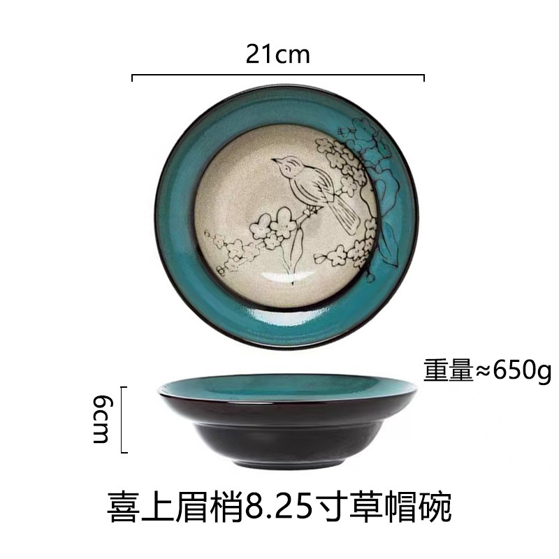 Horno creativo, plato de comida occidental esmaltado, plato de carne, plato de verduras para el hogar, plato de cerámica, plato de pasta de color esmaltado, plato de desayuno al por mayor