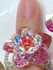 Crystal, woven ring handmade, wholesale