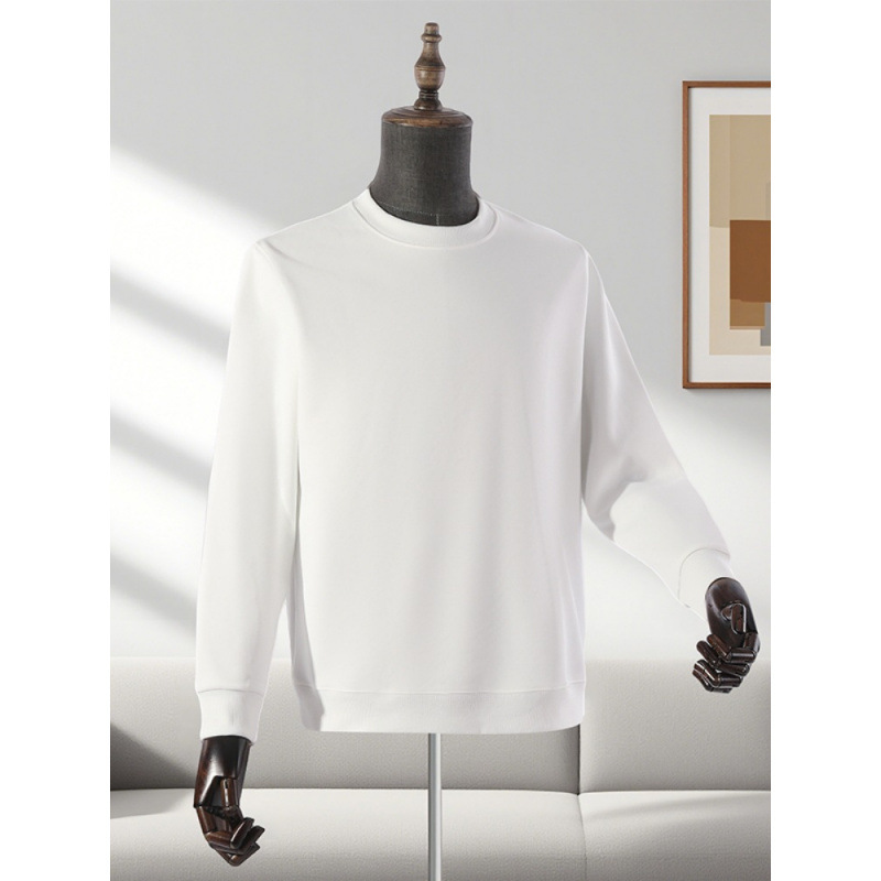 Men's Sweatshirt Autumn New 320g Difu Round Neck Pullover Base Shirt Korean Style Embroidered Jacket with Printed Logo Men's Sweatshirt Autumn New 320g Difu Round Neck Pullover Base Shirt Korean Style Embroidered Jacket with Printed Logo