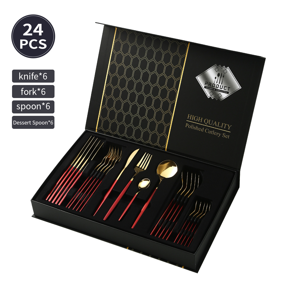 플립 커버 레드 골드【24개입】