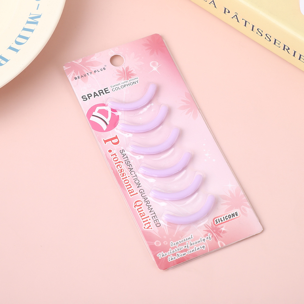 Tira rizador de pestañas de repuesto, tira de silicona universal, artefacto de pestañas elástico, estilo duradero, paquete de 6 herramientas de belleza para mujeres