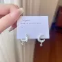 月亮小众小清新百搭耳钉