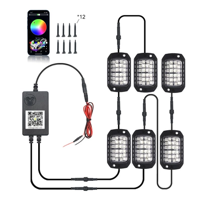 Cross-border led car chassis light Other lights - 3d-lens-chassis-light-to-six-app-boxed