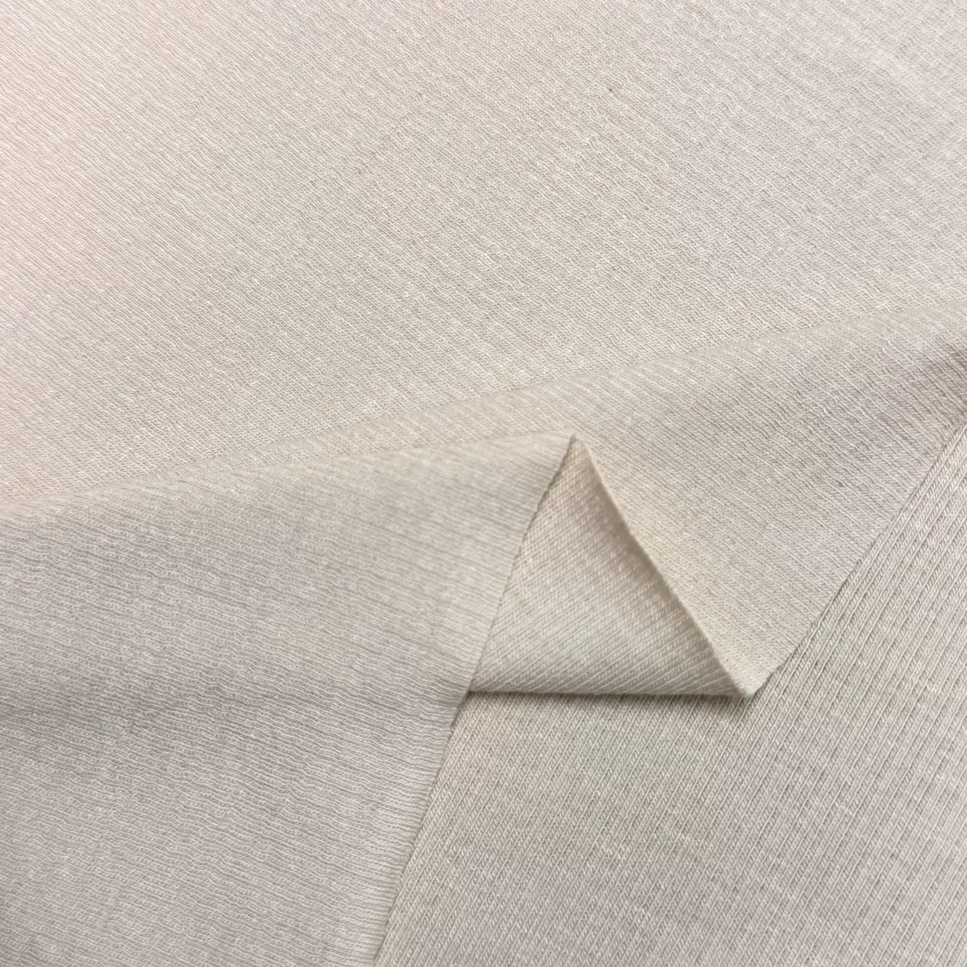 Snake-bone pattern rib double-sided foreign trade women's spring fabric acrylic polyester-cotton stretch blend 220g knitted fabric