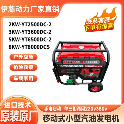 Cart Type YT8000DCS/8kw5kw, Avtomobil generatorları
