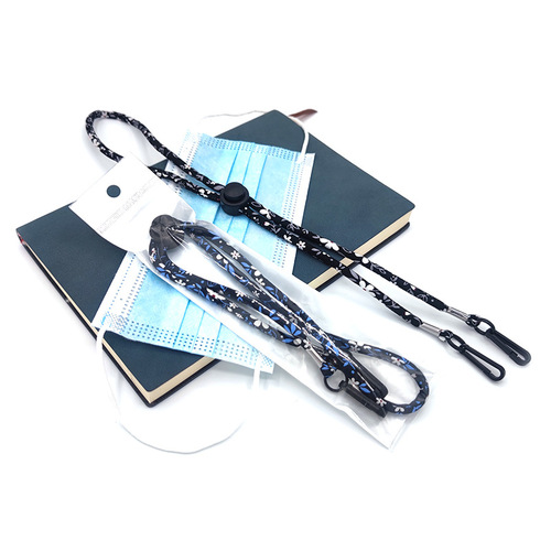 Cross-border best-selling new cotton floral round rope hat sun hat windproof rope adjustable rope hat