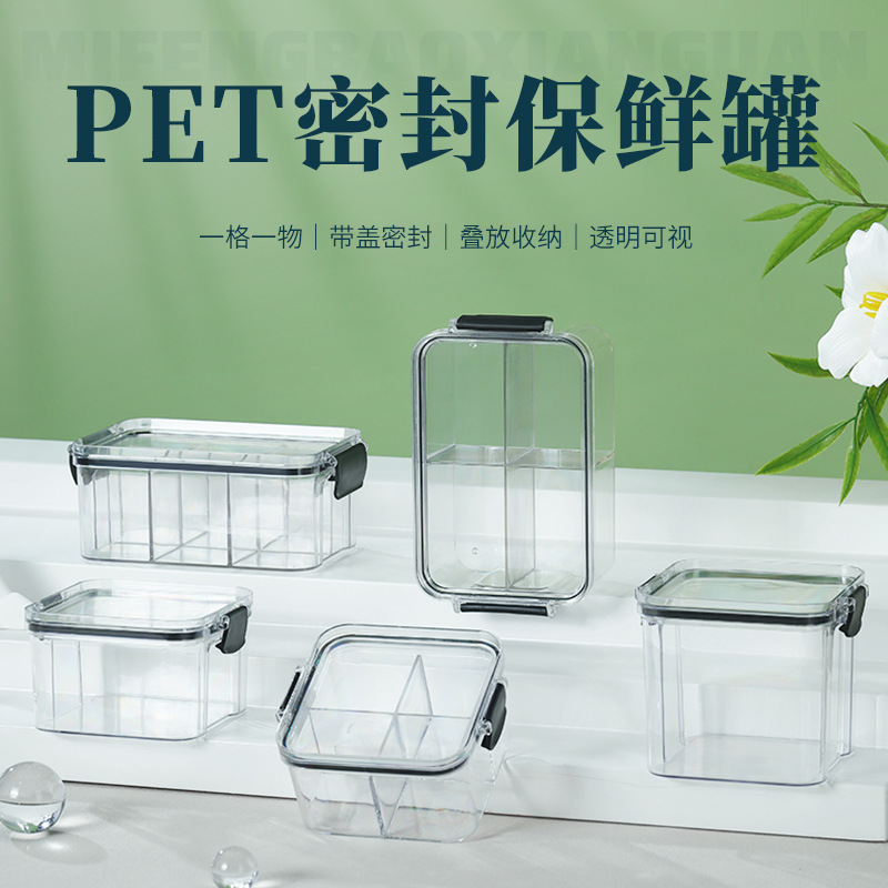PET de alta permeabilidad, resistente a la caída, sin olor, frutas, verduras, dulces, pasteles, cajas frescas selladas universales, una variedad de especificaciones opcionales image 1