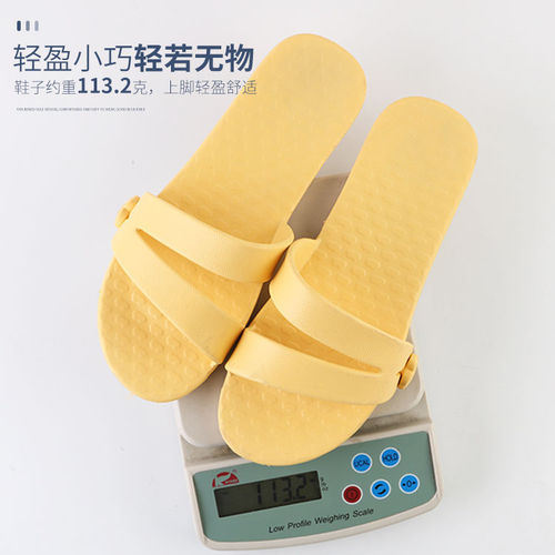 Portable travel slippers for women summer creative storage beach shoes bathroom non-slip travel removable flat slippers