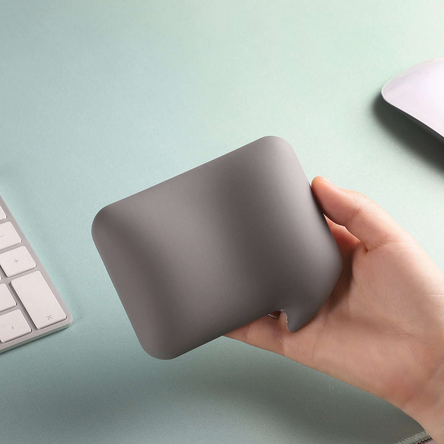 채팅방용 버블 마우스패드 손목보호대, 여성용 손목받침대, 소형 사무용 실리콘 미끄럼방지 매트, 컴퓨터용 손목보호대
