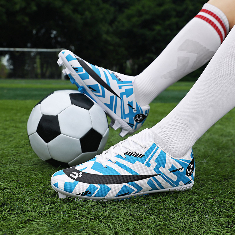 Customizado transfronterizo de clavos largos zapatos de fútbol para hombres adultos entrenamiento de clavos profesionales zapatos de entrenamiento de niños zapatos deportivos de baja altura juveniles image 5
