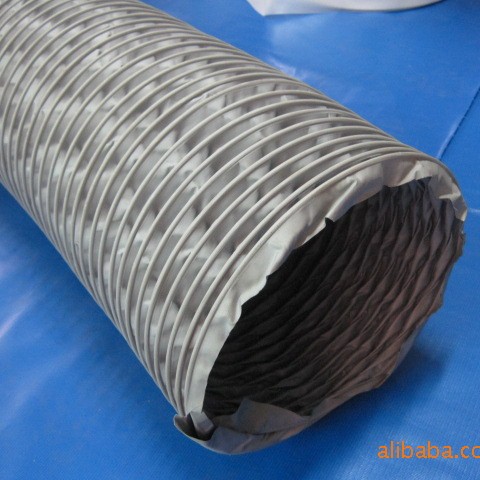 9寸内径225mm尼龙布风管/耐高温通风管/抗酸碱抽风筒排烟管