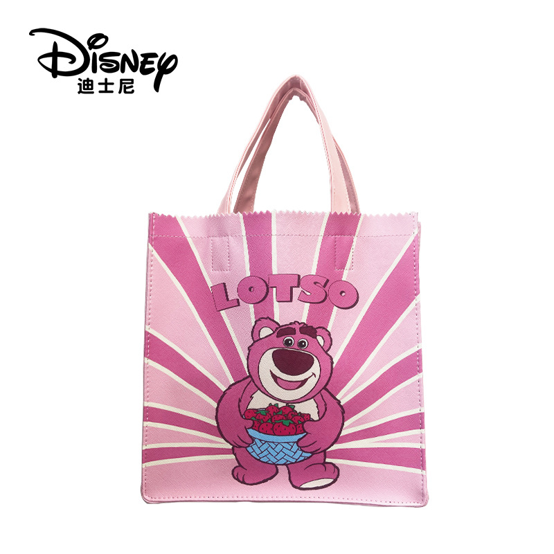 New Disney Strawberry Bear Dog Teeth Tote bag Women's Homework picnic hand bag shoulder bag