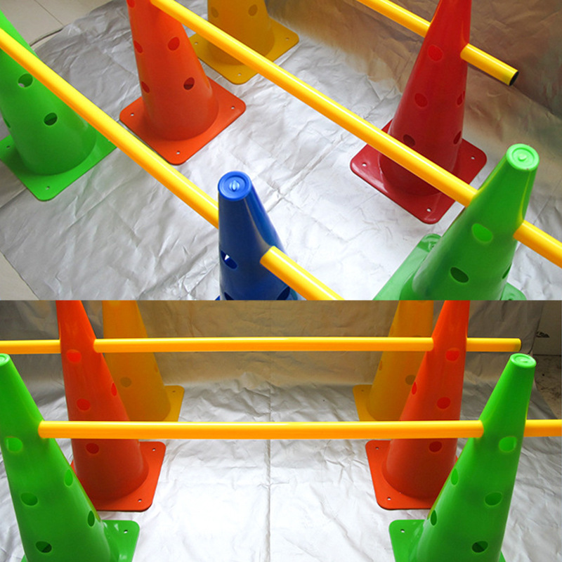 供应篮球足球训练器材标志桶障碍物47厘米雪糕筒标志杆组合路障