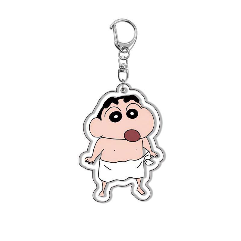 Crayon Shin-Chan Animación Periférico Nohara Shinsuke Xiaokui Xiaobai Nini Colgante de llavero de acrílico entre vientos