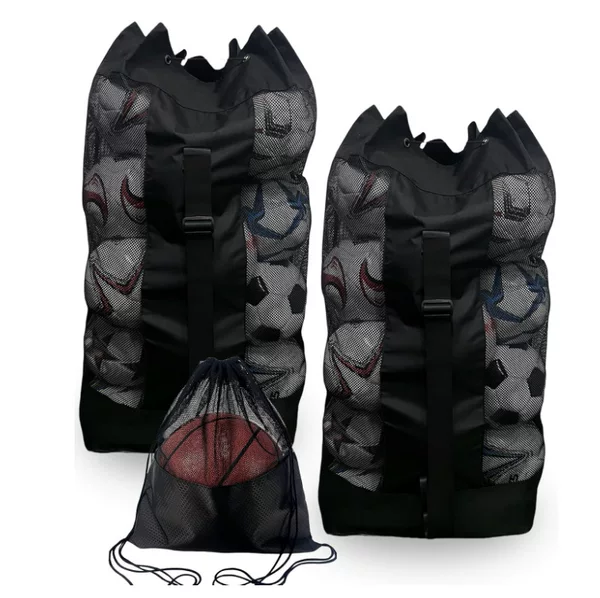 Cross-border in-stock football bag, net bag, basketball and volleyball equipment large ball bag, large-capacity storage bag, ball net pocket storage